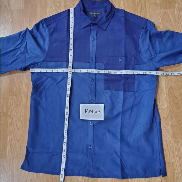 Inc International Pieced Button-Up Long Sleeve Shirt - Picture 8 of 15